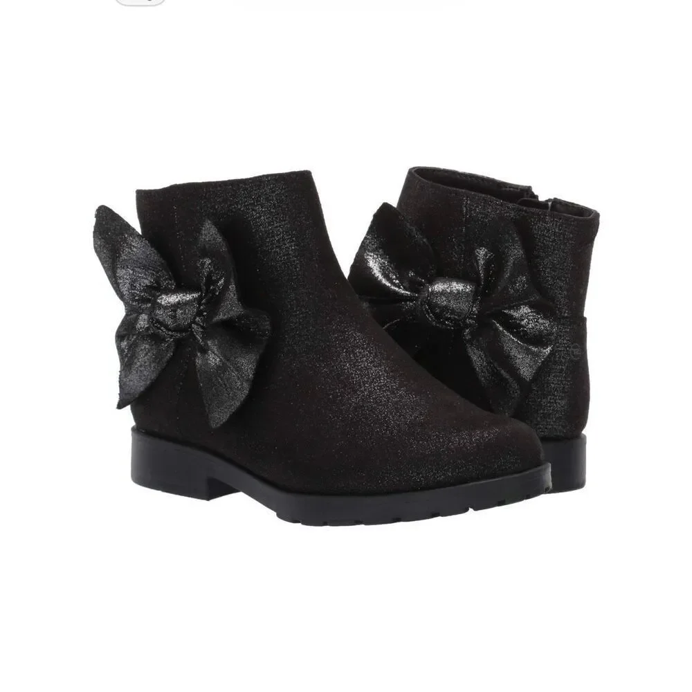 NEW Stride Rite Sr Lorraine Toddler Girls Size 9 Casual Boots Black